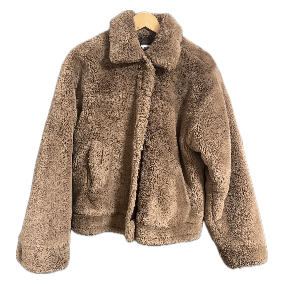 브라운 부드러운 퍼 자켓 상품이미지1