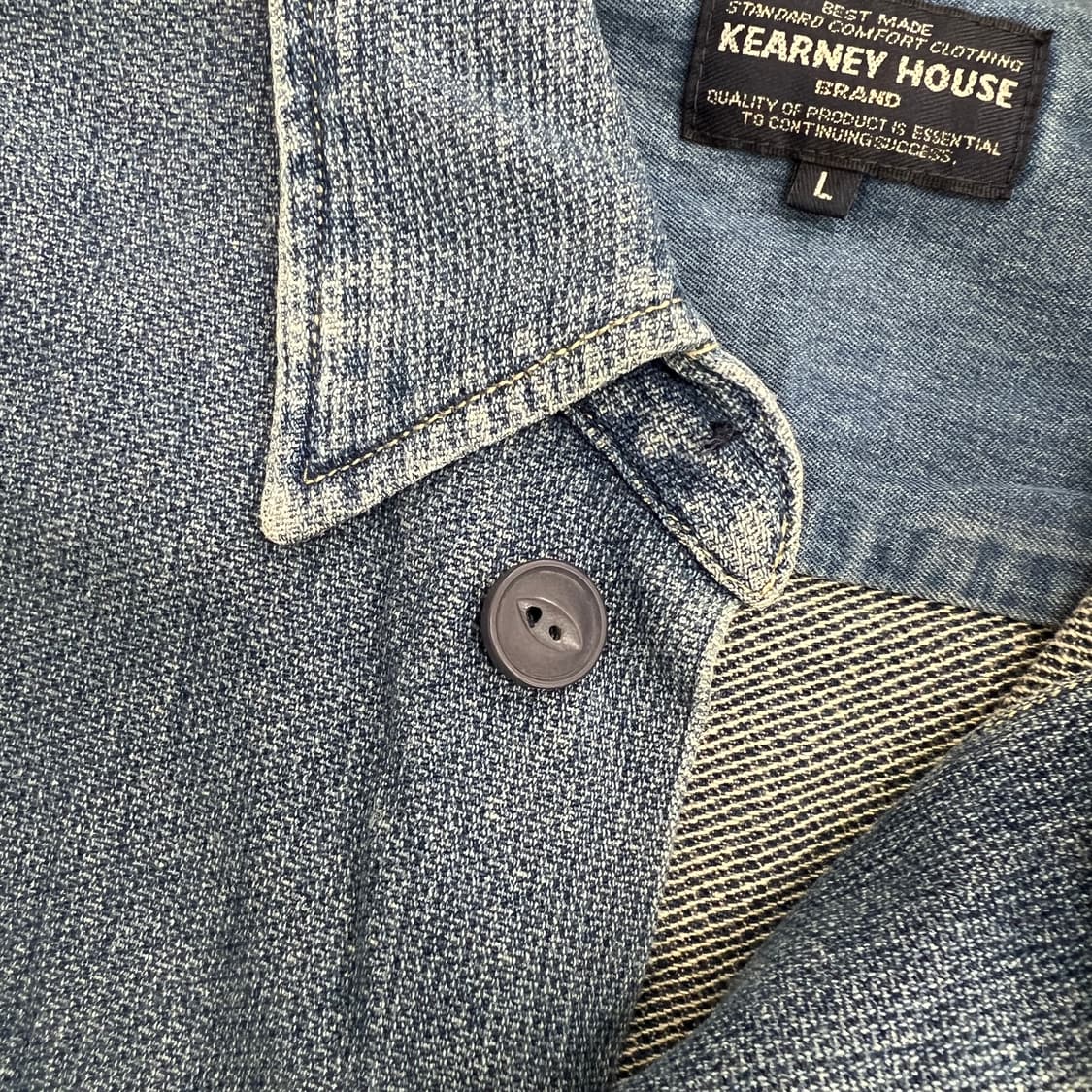 90's Kearney House 커니하우스 데님 워크 셔츠 L 상품이미지8