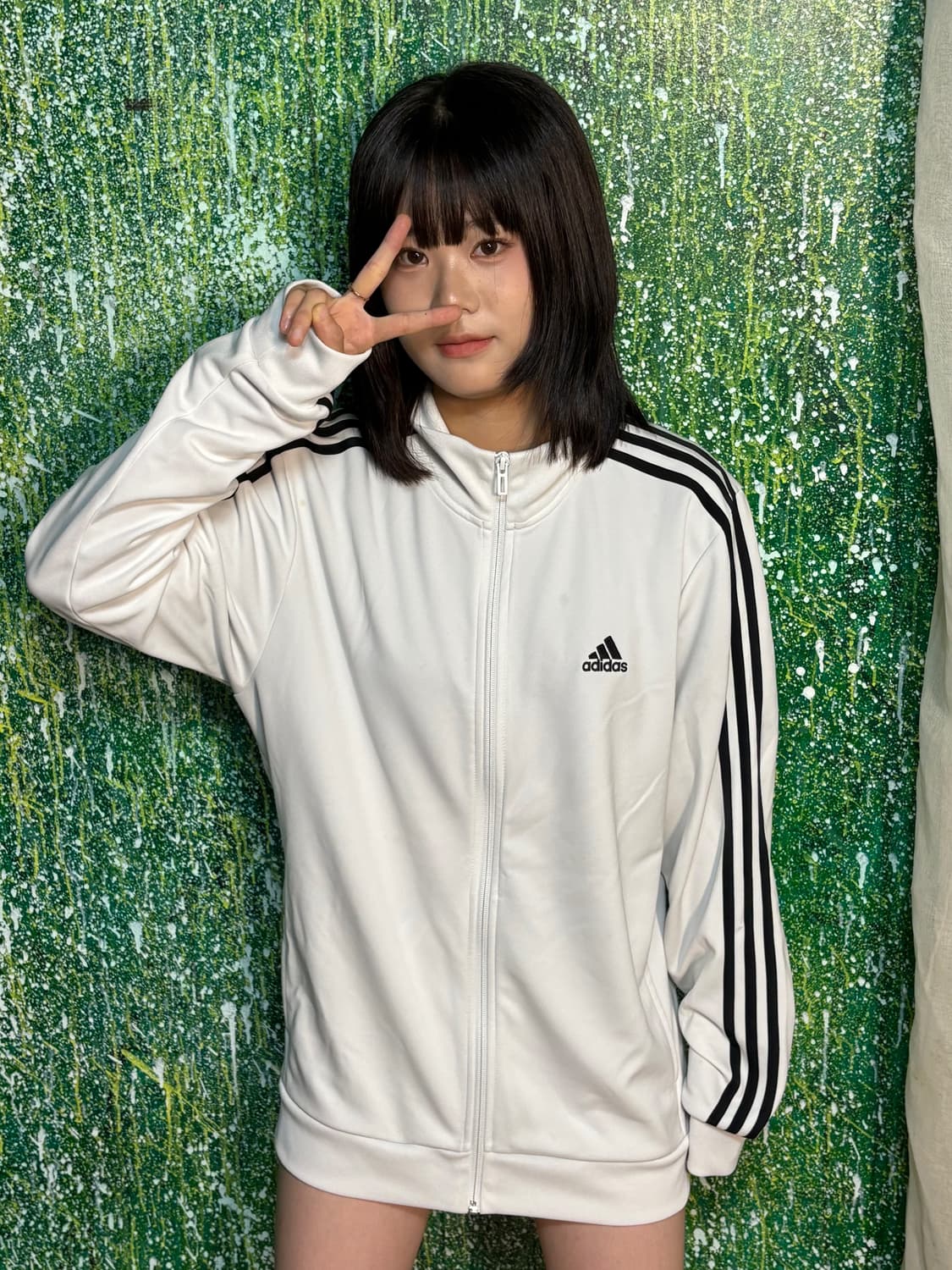 아디다스 대장급 스몰로고 화이트 져지 XL 상품이미지3