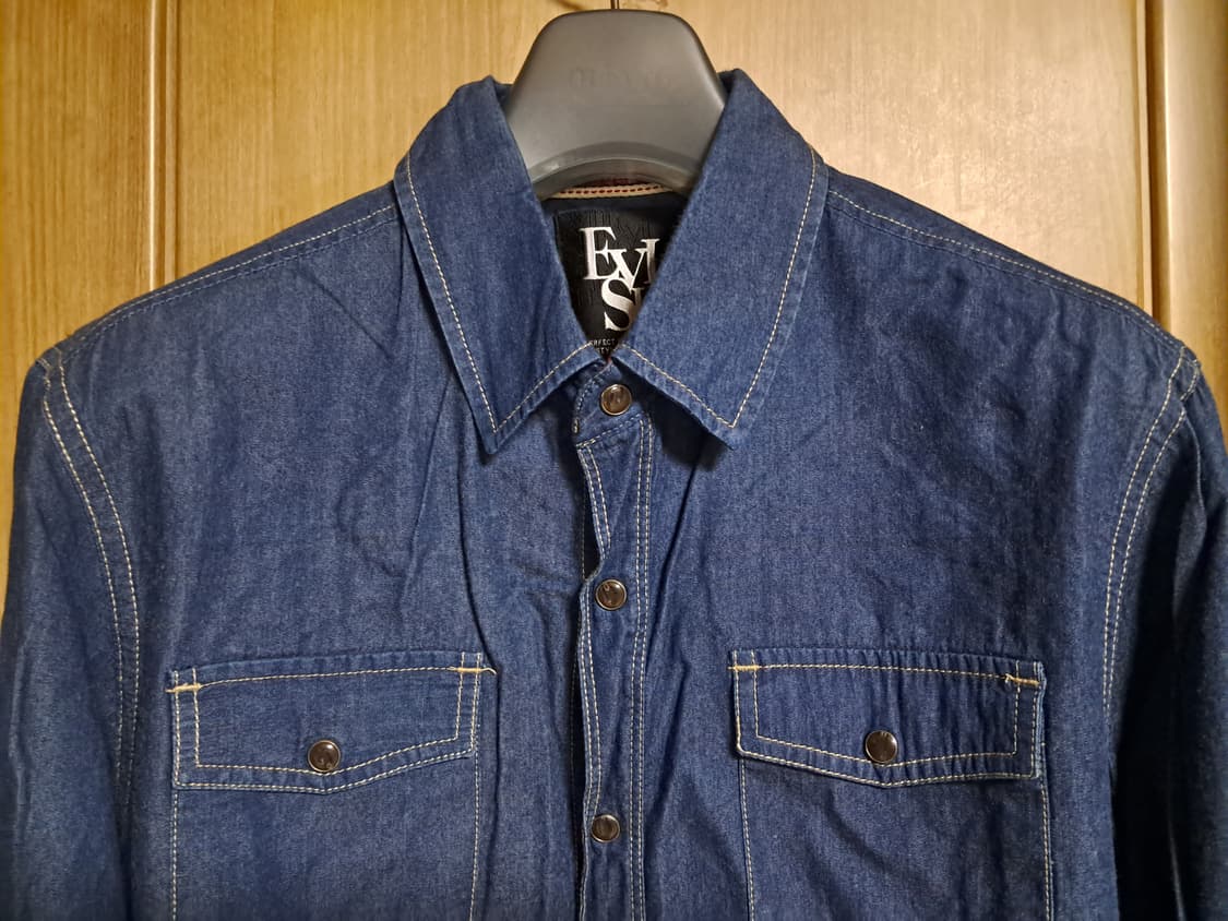 에비수 데님셔츠 M/L 상품이미지4