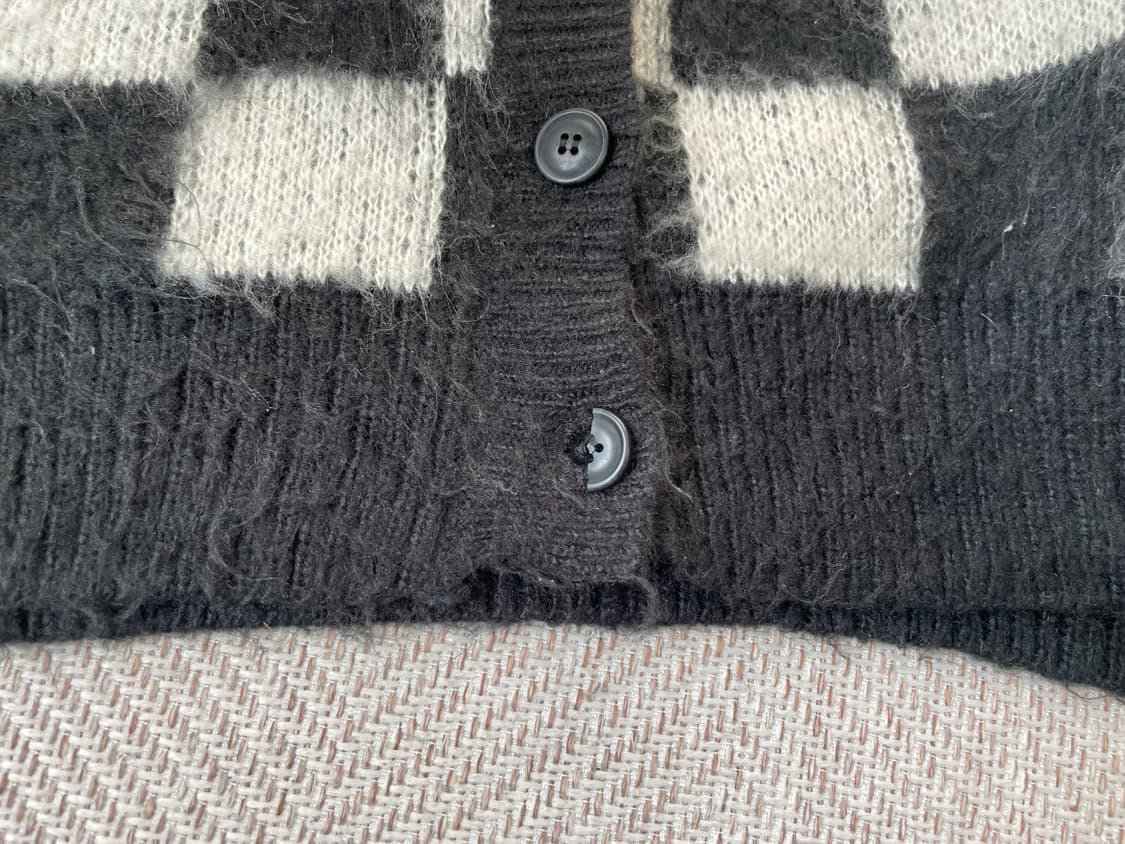 Youance 모헤어 체크보드 가디건  J03723 상품이미지8