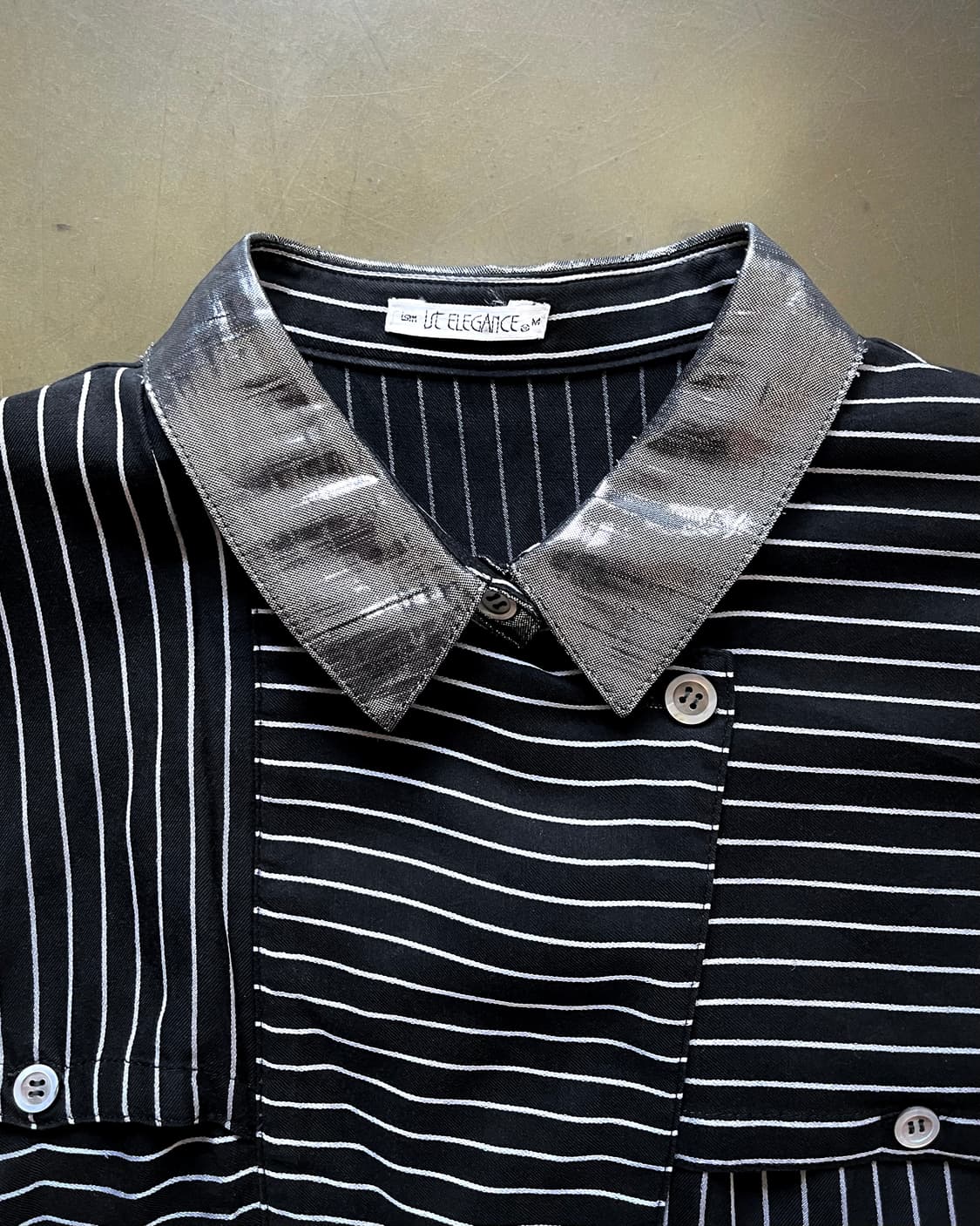 Japanese Vintage Gothic Stripe Shirt 상품이미지5