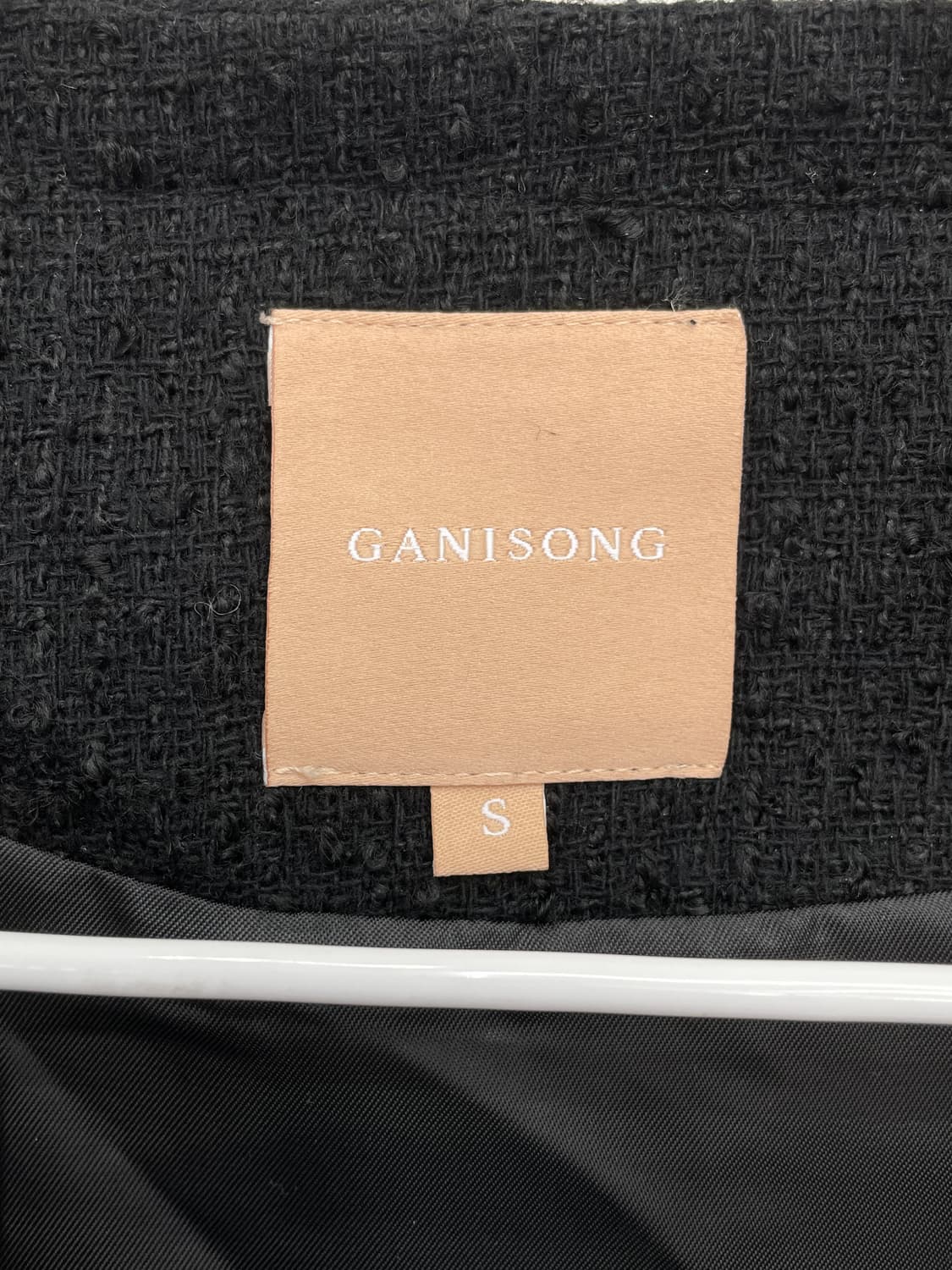 가니송(GANISONG) 리본 포인트 트위드 자켓 상품이미지4