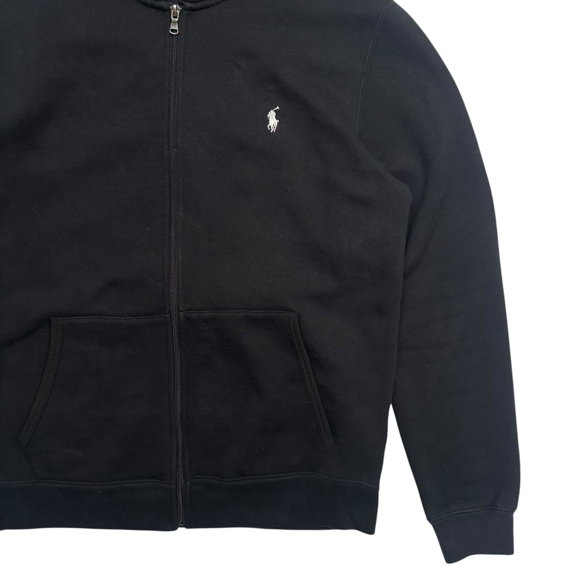 폴로 랄프 로렌 화이트 포니 블랙 후드집업 XL 상품이미지3
