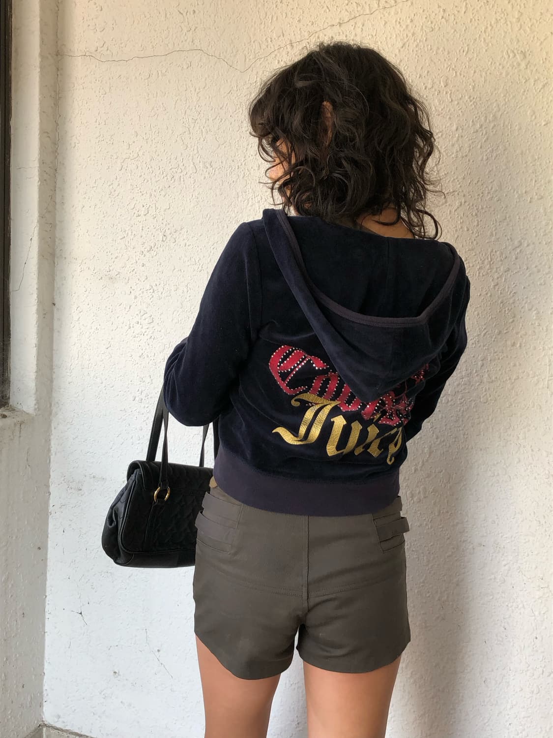 JUICY COUTURE 네이비 벨벳 후드집업 상품이미지1