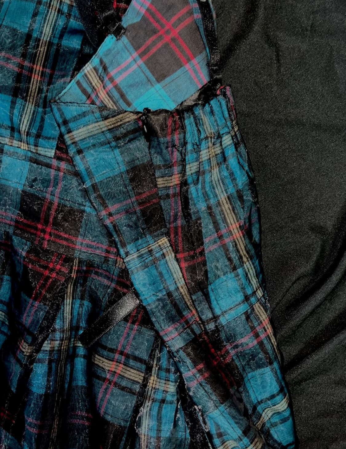 빈티지 고딕 체크 미니 원피스 상품이미지4