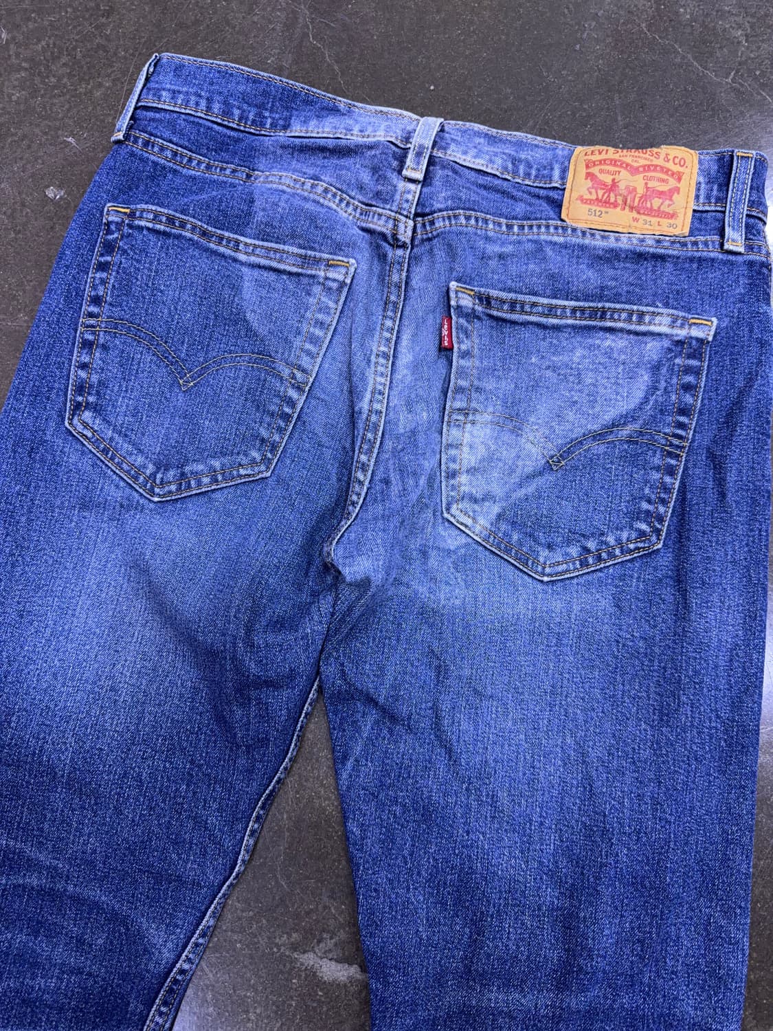 리바이스 512 슬림 테이퍼드핏 빈티지 워싱 데님팬츠 31 상품이미지6