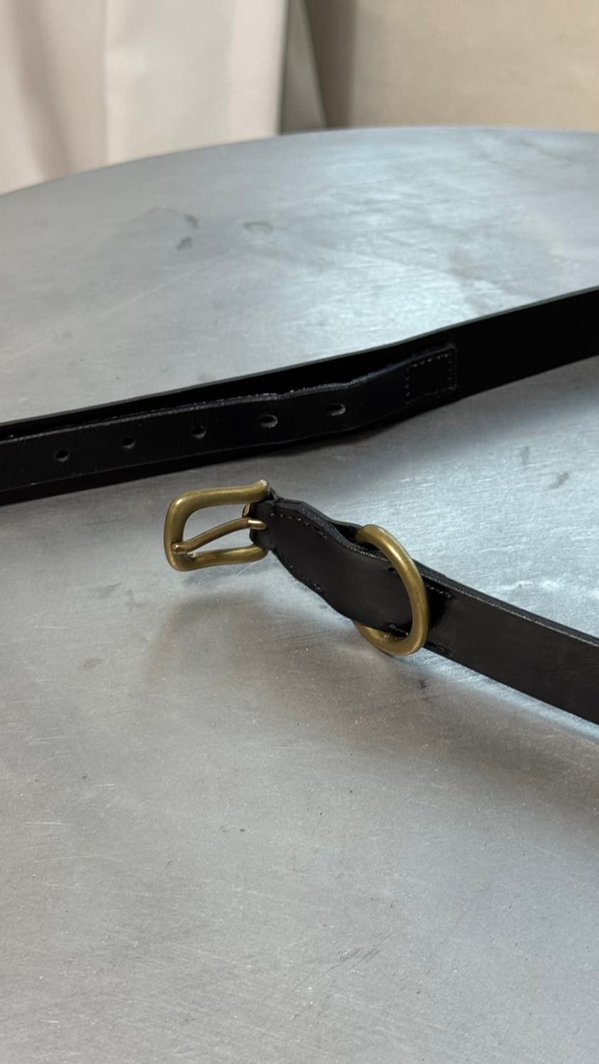 오라리 블랙 D링 벨트 상품이미지2