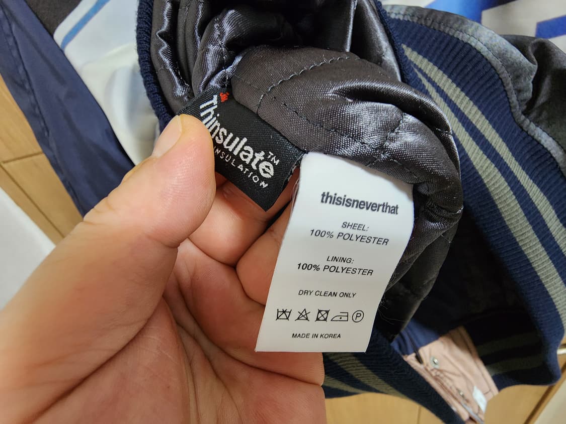 (L)디스이즈네버댓 프린팅 바시티 자켓 상품이미지4