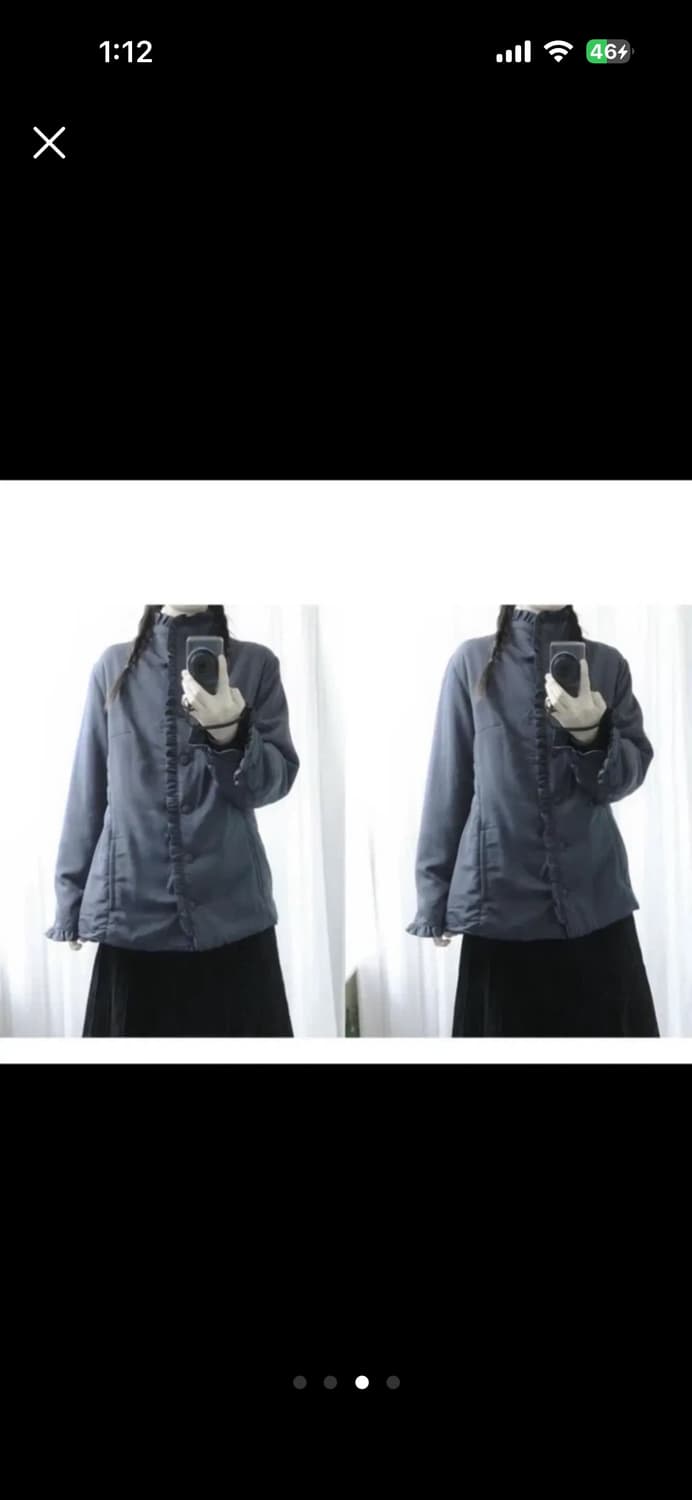 프릴 하이넥 점퍼 상품이미지1