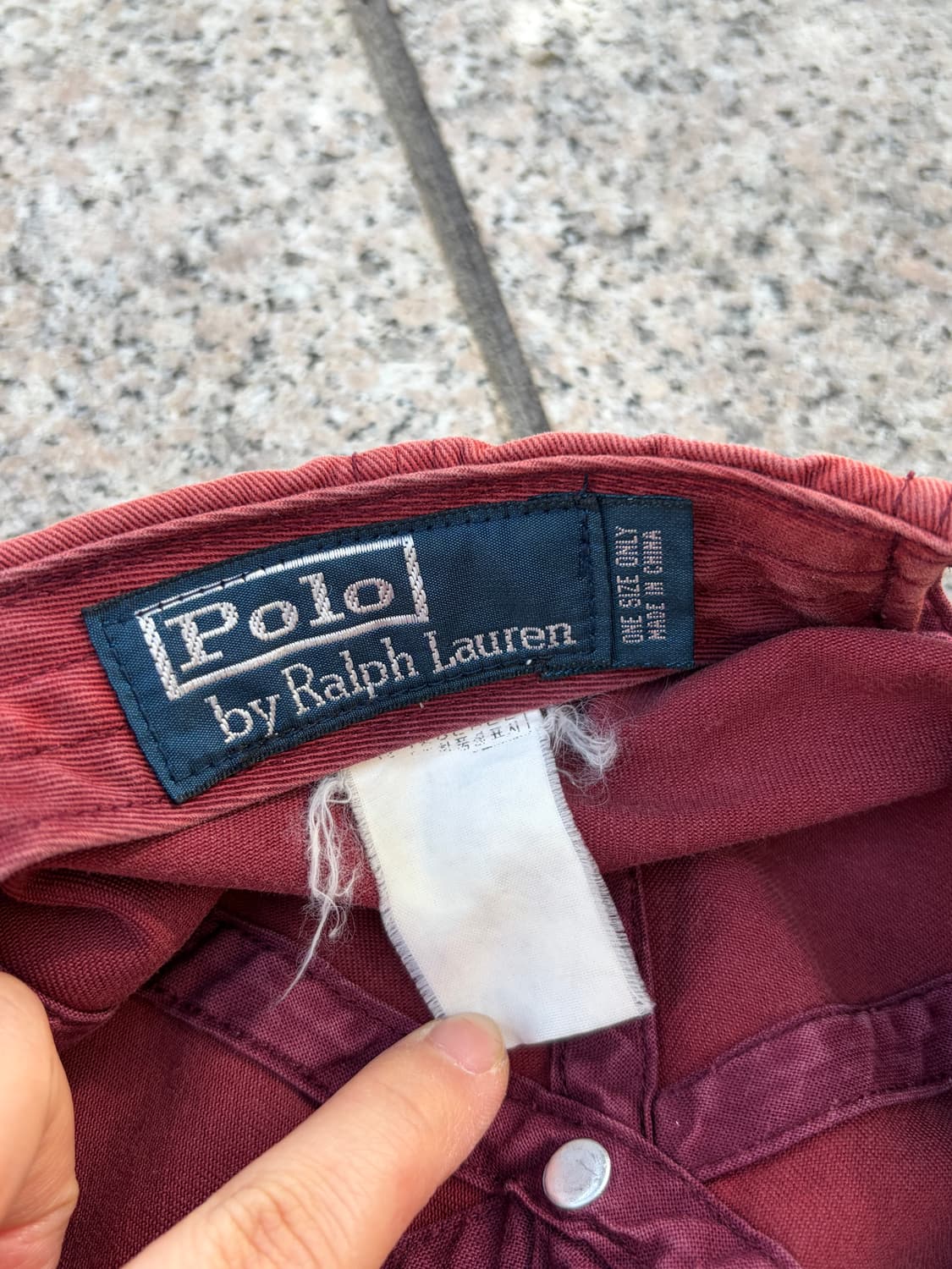 90s Polo RL 폴로 랄프로렌 페이딩 볼캡 (orange) 상품이미지7