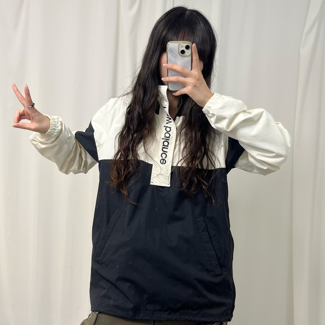 New Balance black & white anorak 상품이미지2
