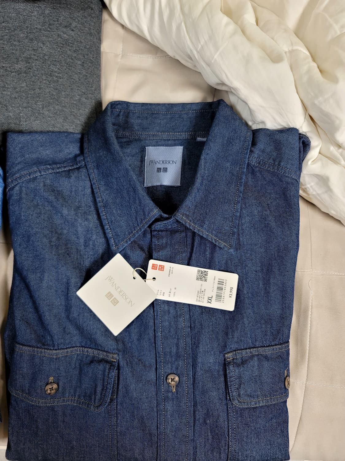 유니클로 JW앤더슨 데님 셔츠 XXL 새상품 상품이미지2