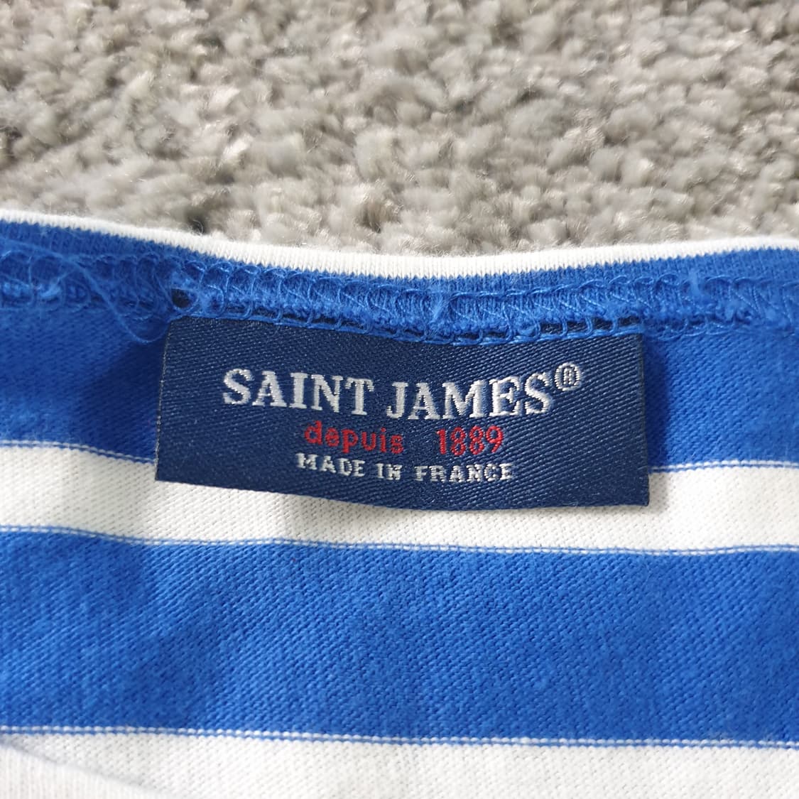[무료배송] SAINT JAMES 단가라 반팔 티셔츠 상품이미지2