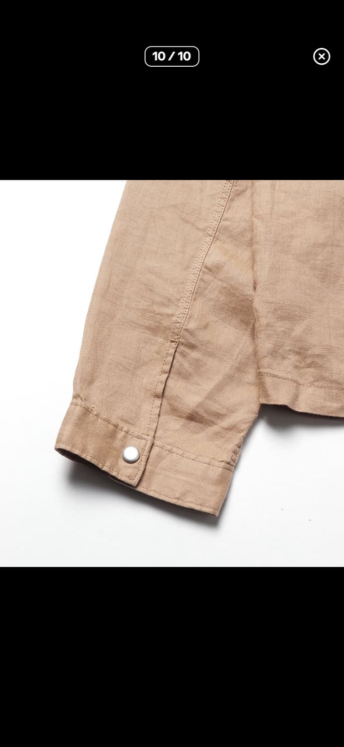 BEAMS - LINEN SINGLE RIDER JACKET 상품이미지7