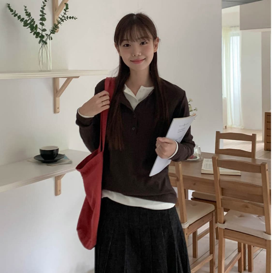 [새상품] 디카일리 made 레브 데일리 버튼티 / 롱슬리브 옷장정리 상품이미지2