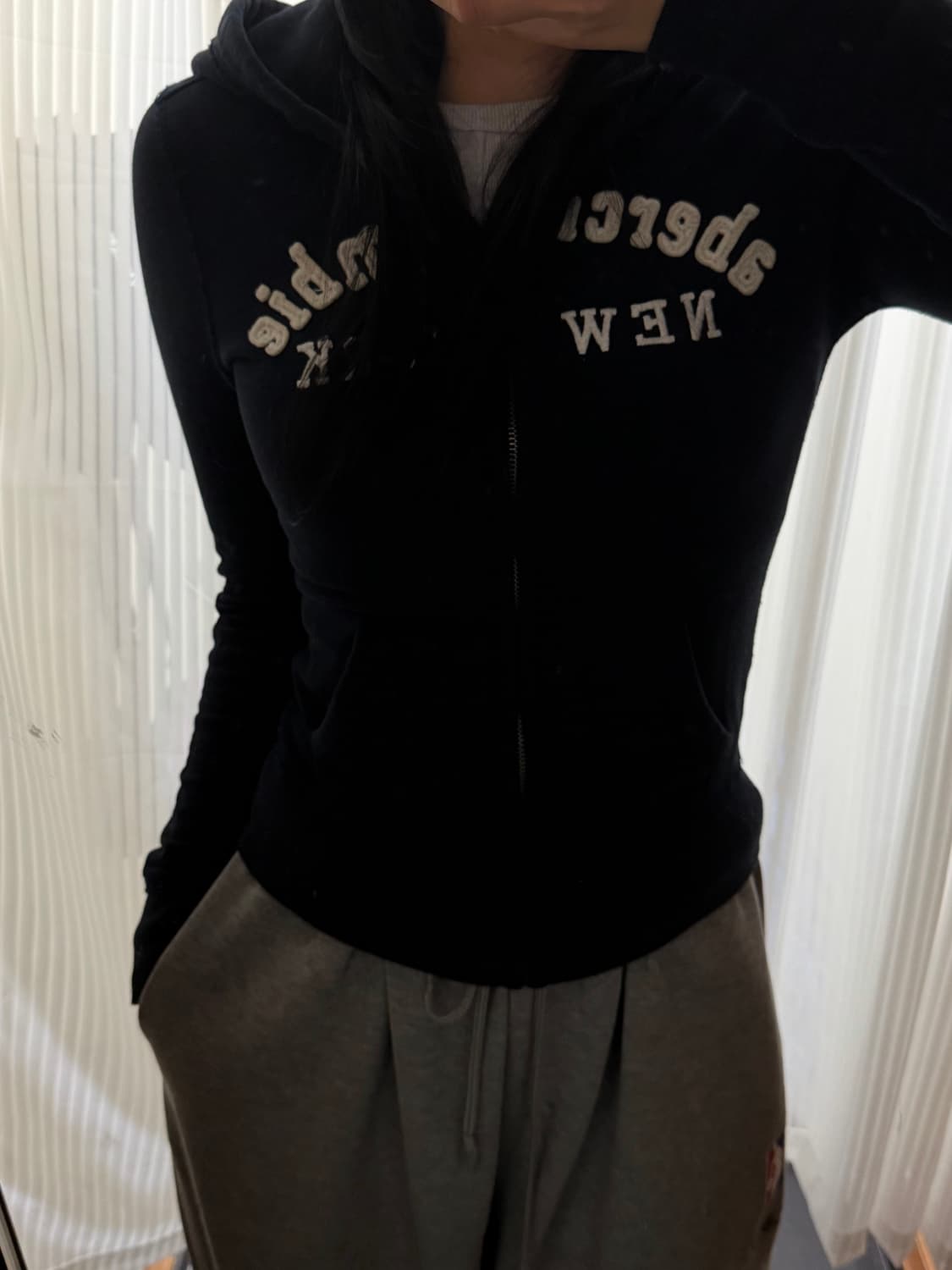 대장템 아베크롬비 네이비 후드집업 L 상품이미지1