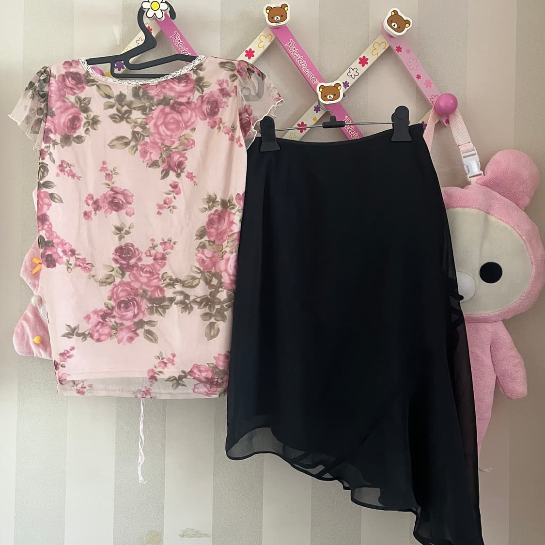 빈티지오리엔탈페어리코디세트 블랙언발스커트 상품이미지2