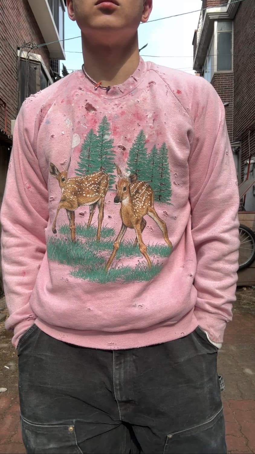 90s jerzees 디스트레스드 빈티지 스웻셔츠 상품이미지5