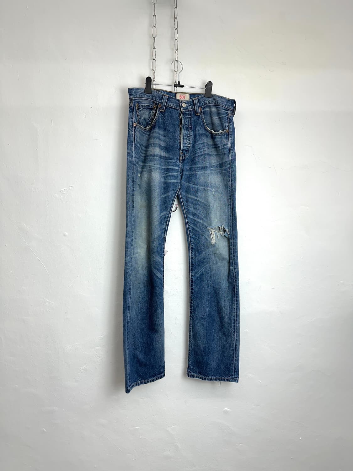Levi’s 2000s 501 Button Fly Broken Denim 상품이미지5