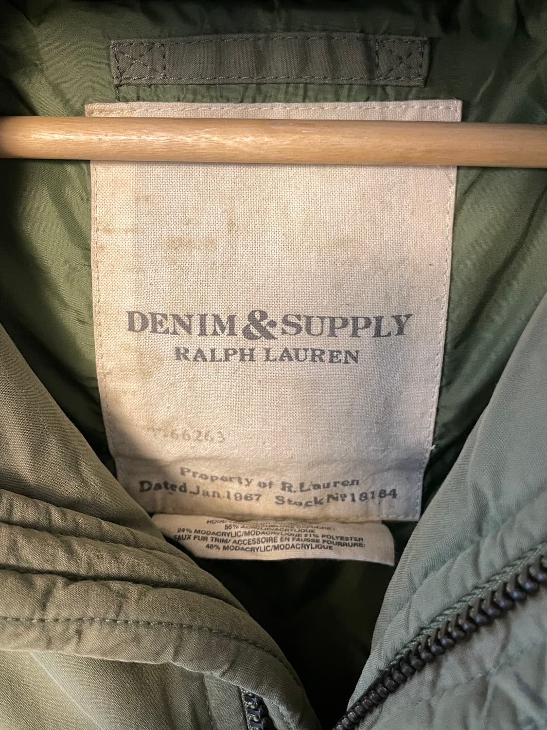 데님앤서플라이 밀리터리 패딩 베스트 상품이미지7