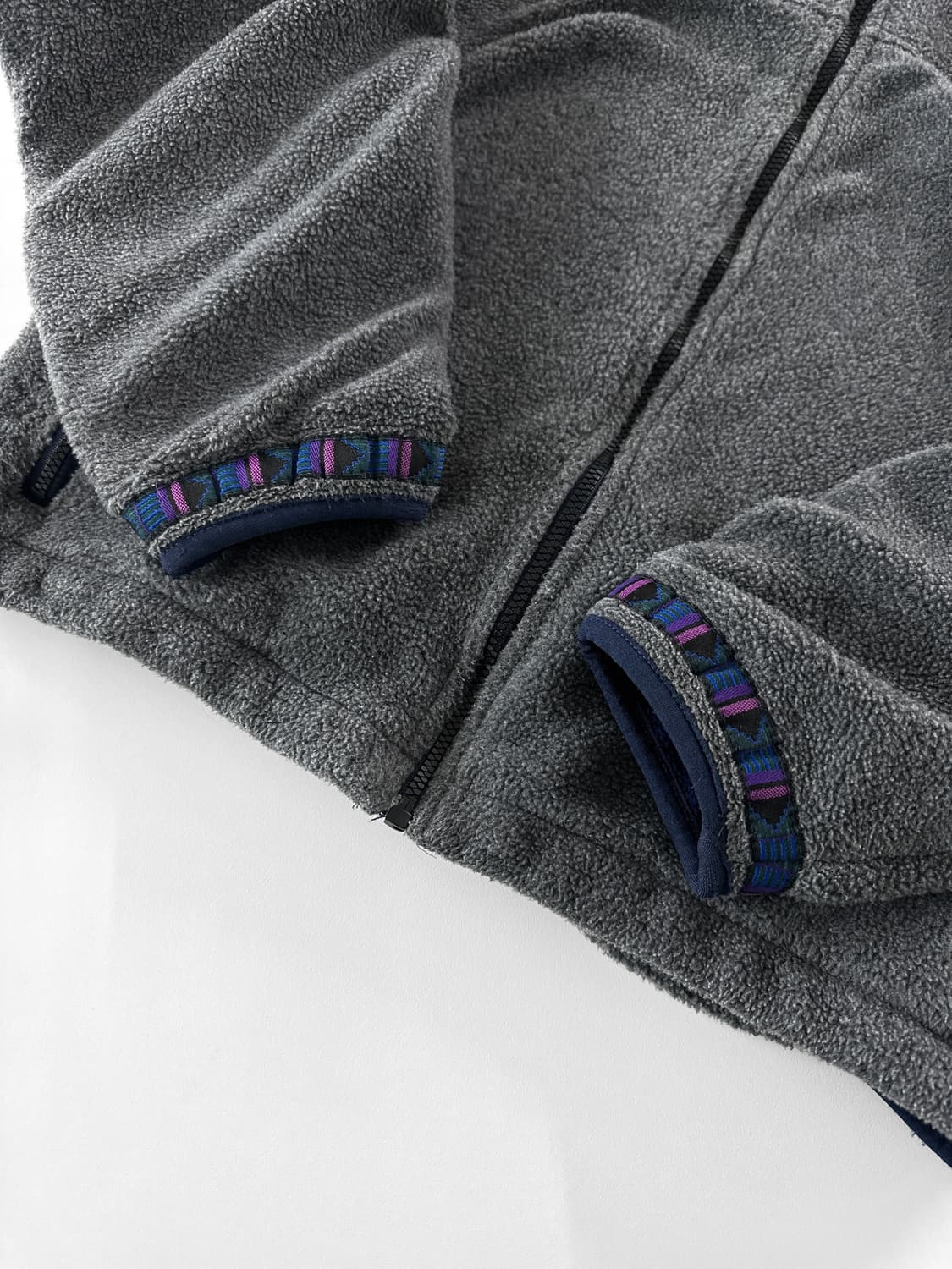 (Rare) 90s 빈티지 엘엘빈 지오메트릭 트림 플리스 자켓 상품이미지5