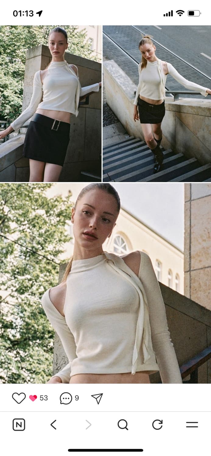 낫유어로즈 스카프 홀터탑 & 볼레로 상품이미지2