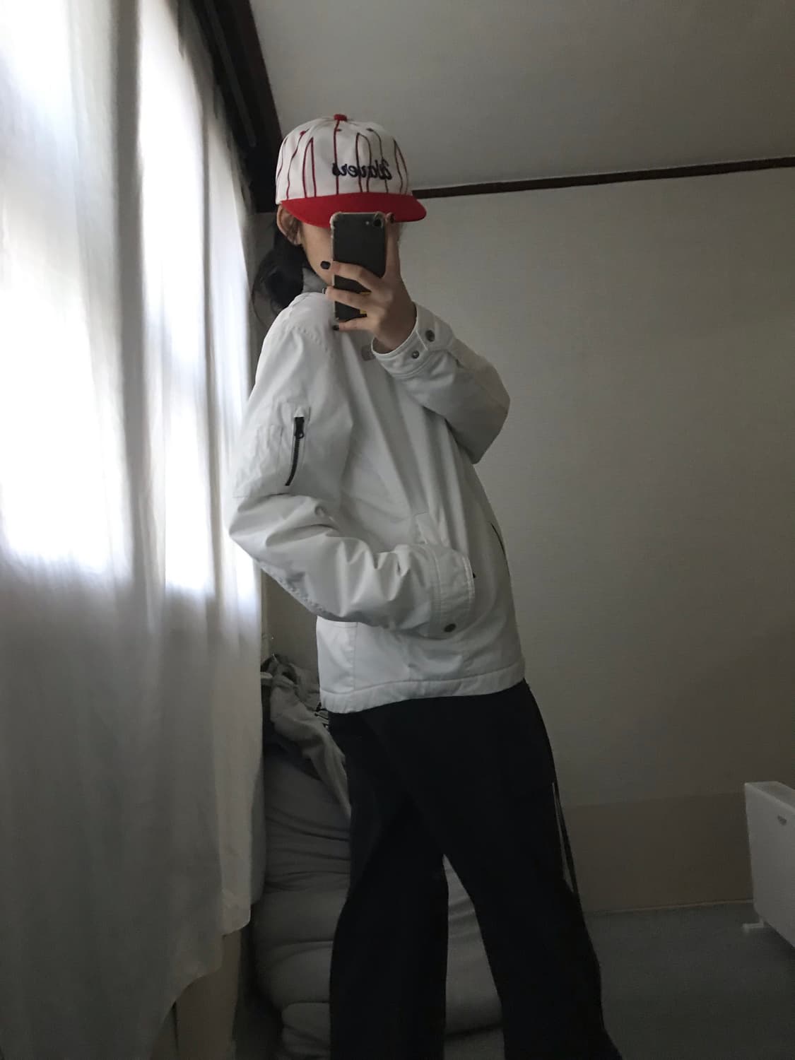 노페 화이트 실버 패딩 상품이미지4