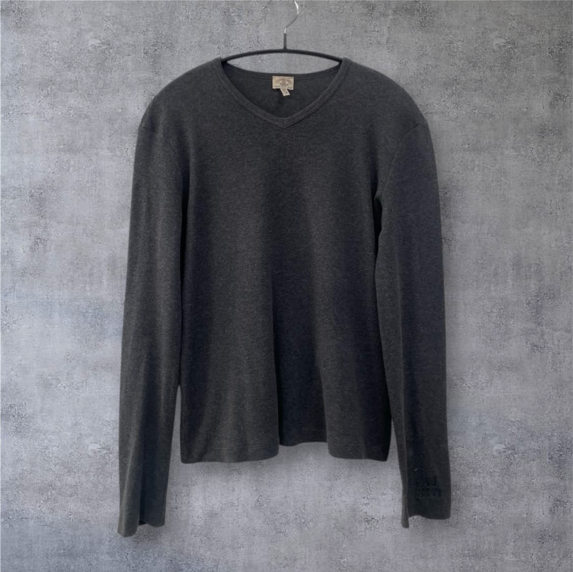아르마니 진스 Armani Jeans 차콜 브이넥 니트 티셔츠 46 상품이미지7