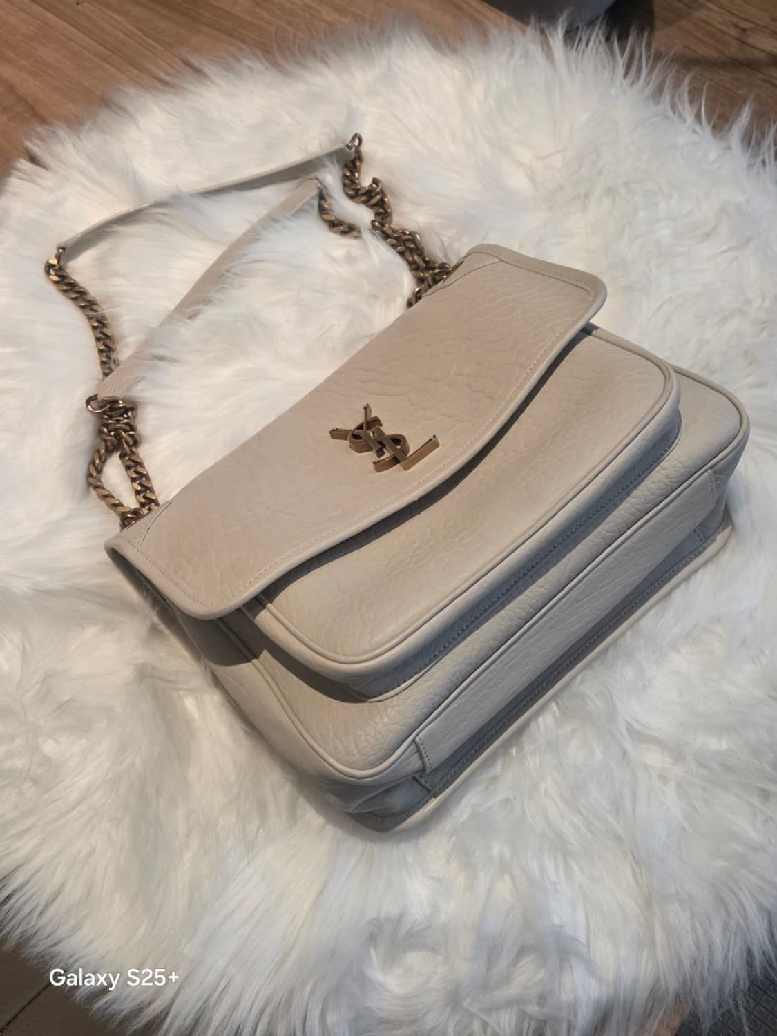 생로랑 아이보리 니키체인 숄더백 상품이미지2