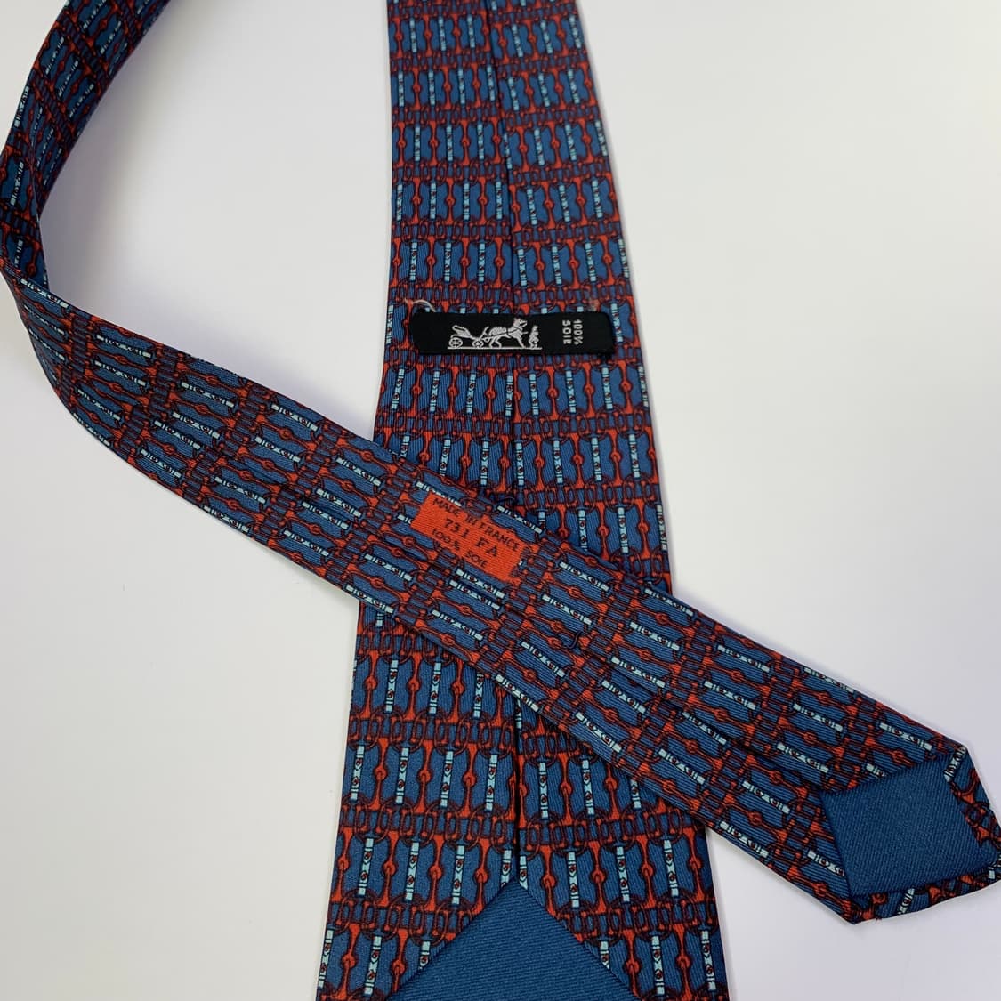 에르메스(HERMES) 명품 빈티지넥타이 프랑스 100실크 A등급 상품이미지7