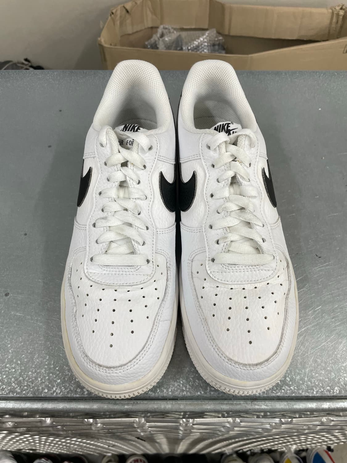 나이키 에어포스 1 화이트 블랙 260 상품이미지5