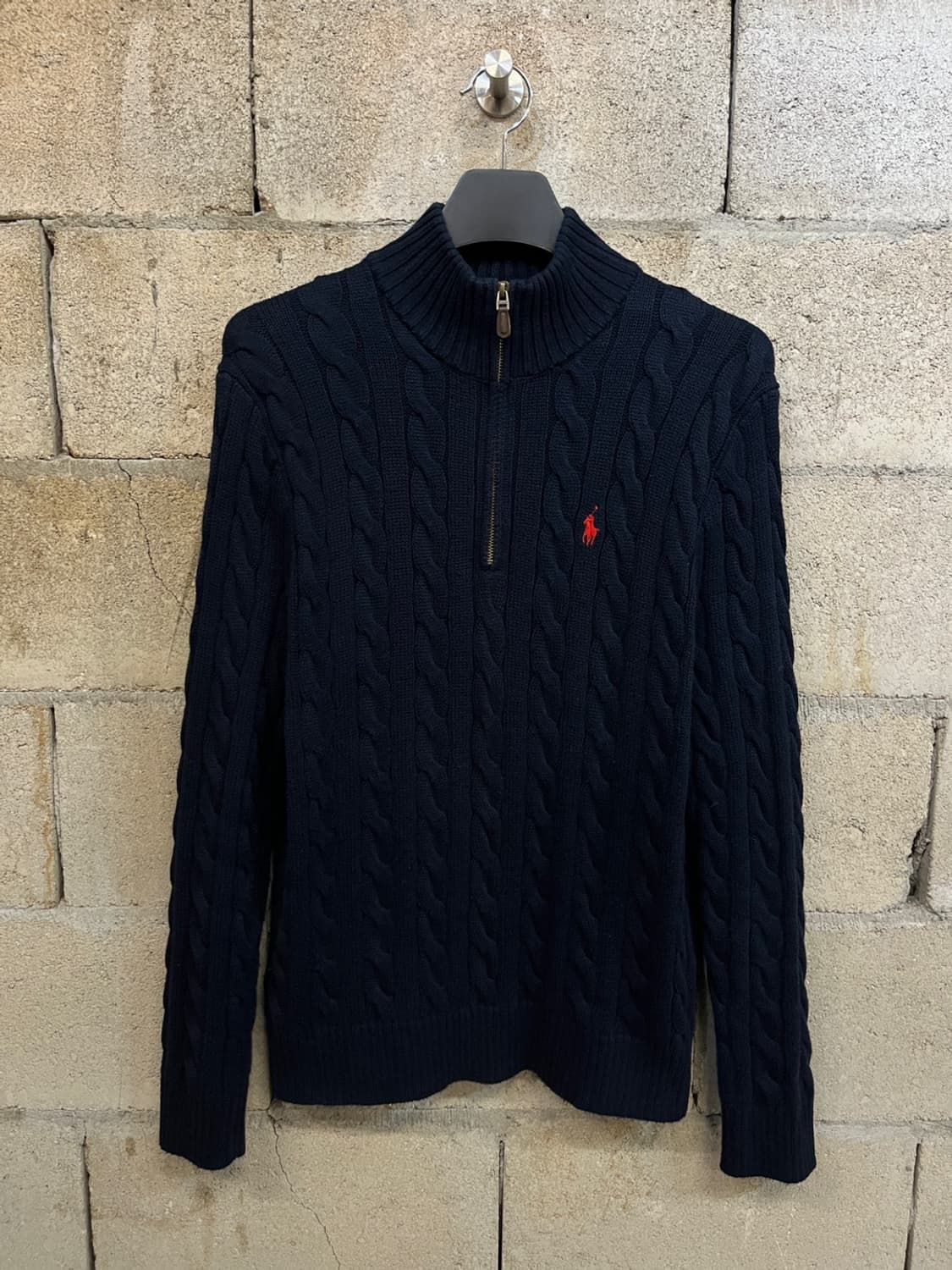 폴로 랄프 로렌 케이블 하프 집업 니트 상품이미지1