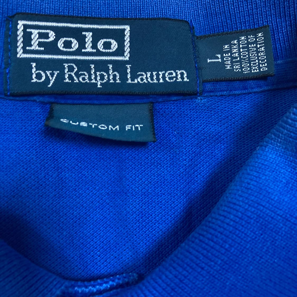 폴로 랄프로렌 스몰 포니 로고 블루 카라 반팔티 상품이미지3
