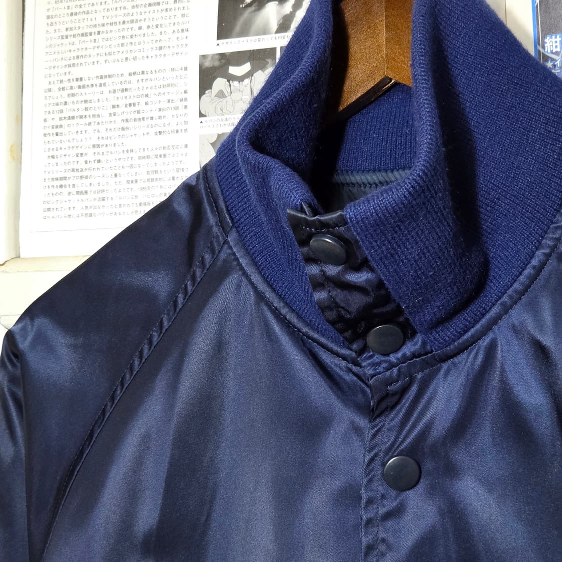 90s 데상트 JPN 네이비 블루종 자켓 상품이미지3