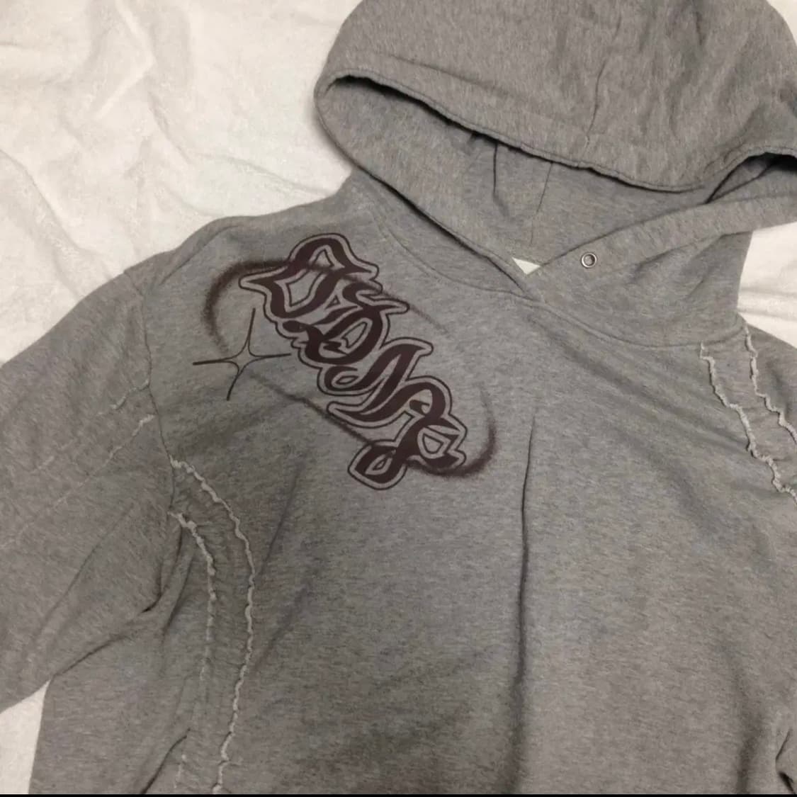 오디너리 홀리데이 셔링 오버핏 후드티 상품이미지6