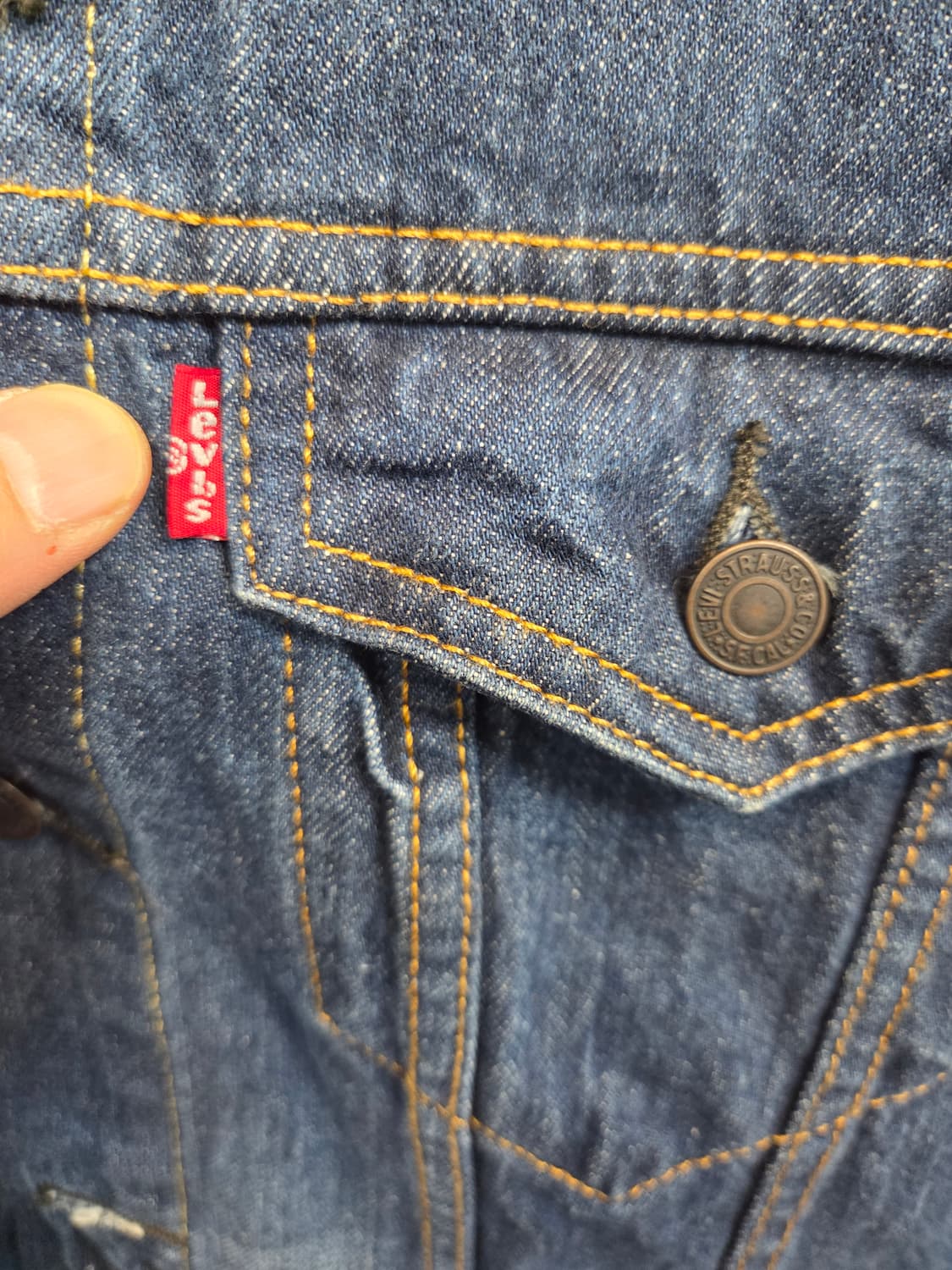 리바이스 빈티지 트러커 데님자켓 m 상품이미지5