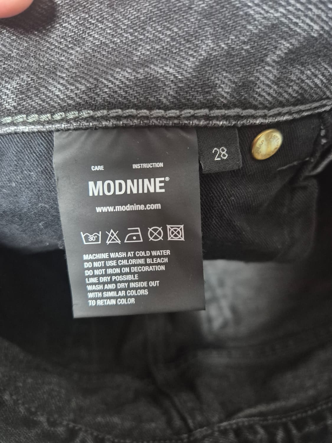 모드나인 블랙 진(28) 상품이미지3