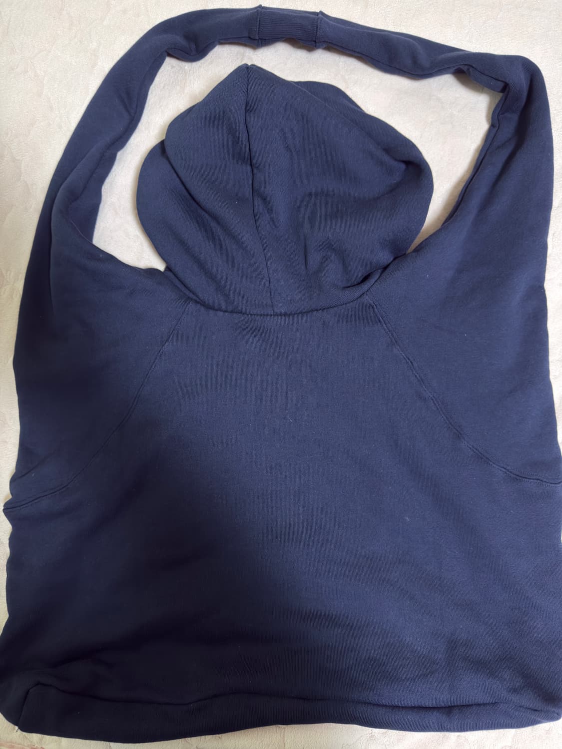 앵글런(Anglan) Zip-Up Hoodie Bag - Navy 상품이미지4