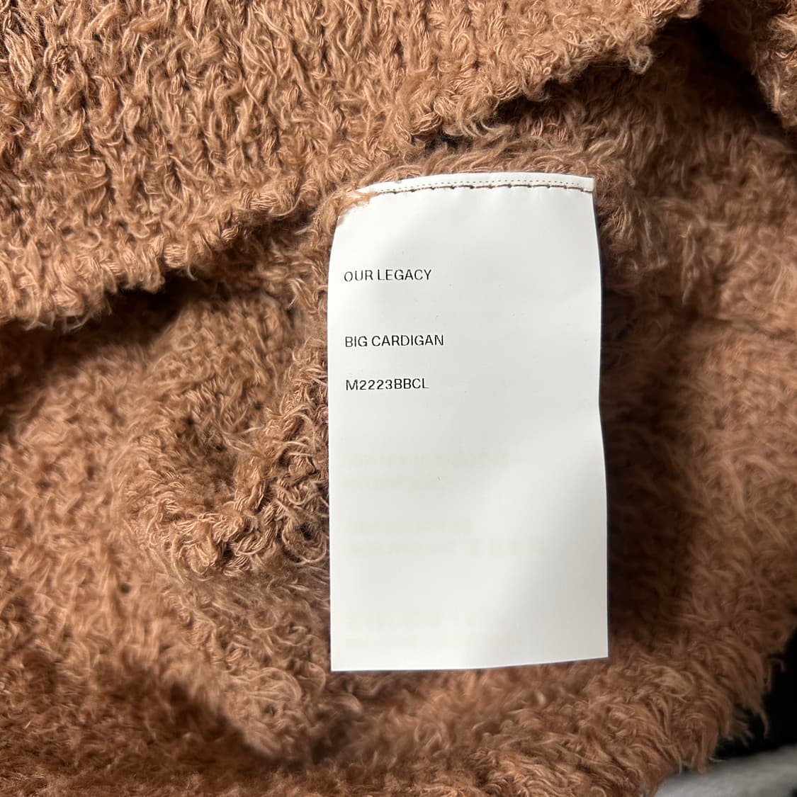 아워레가시 빅 사이즈 가디건 카라멜 클라우디 코튼 48 상품이미지5