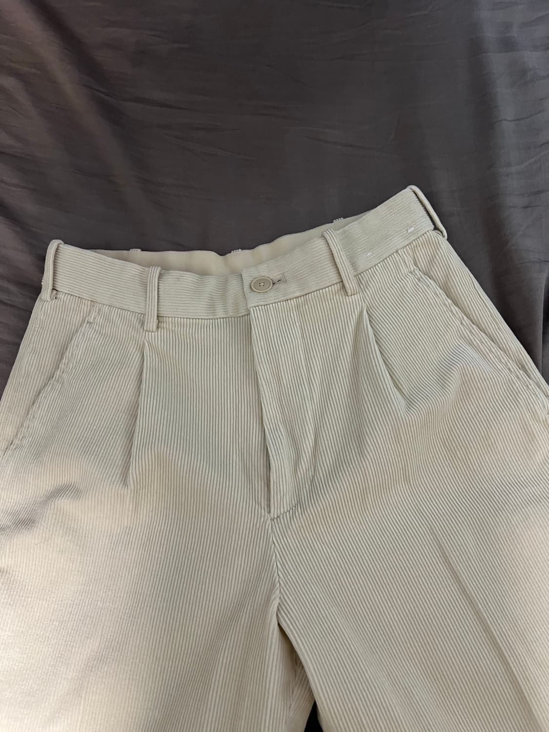 유니클로 코듀로이 골덴바지 화이트 xs  상품이미지2