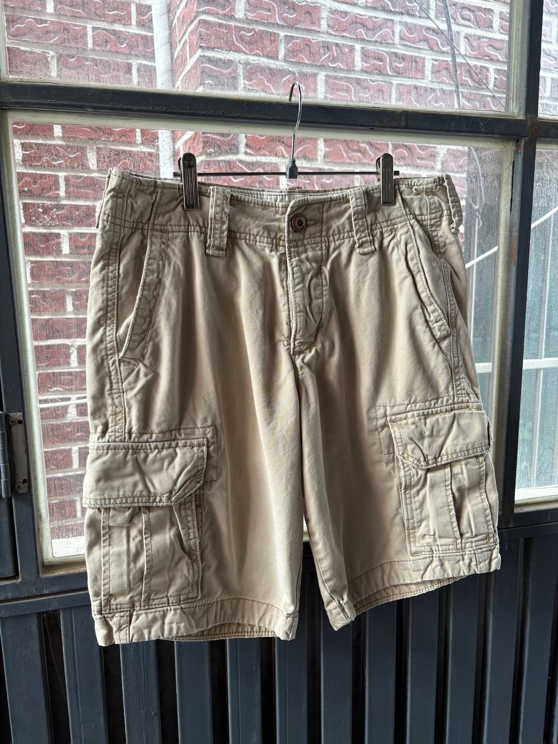 Hollister 아베크롬비 홀리스터 베이지 카고 반바지 상품이미지4