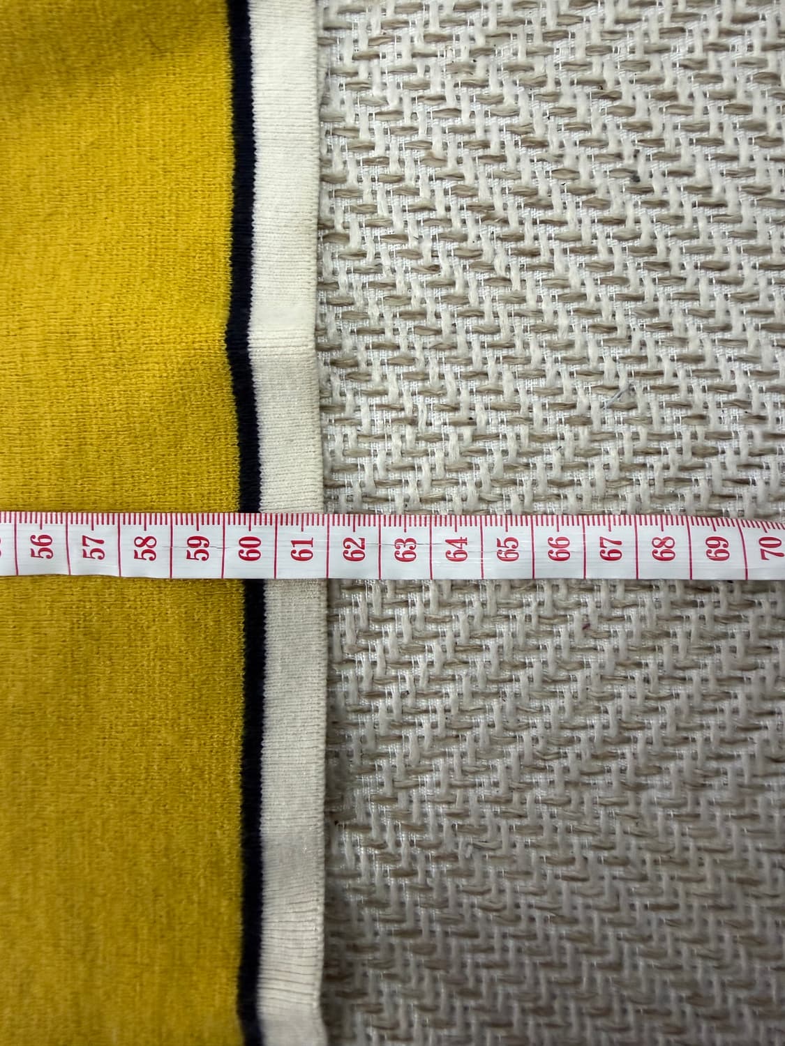 정품) TIME 타임 한섬 옐로우 배색 니트 90F 상품이미지8