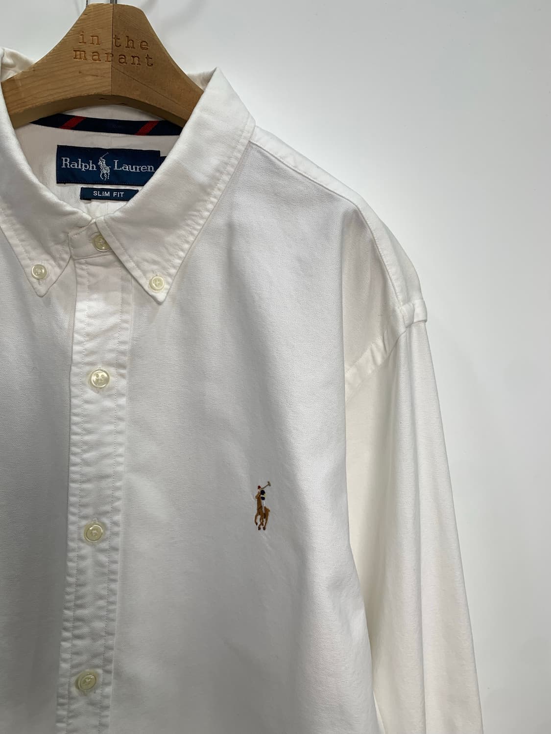 폴로 랄프로렌 화이트 옥스포드 셔츠 상품이미지3