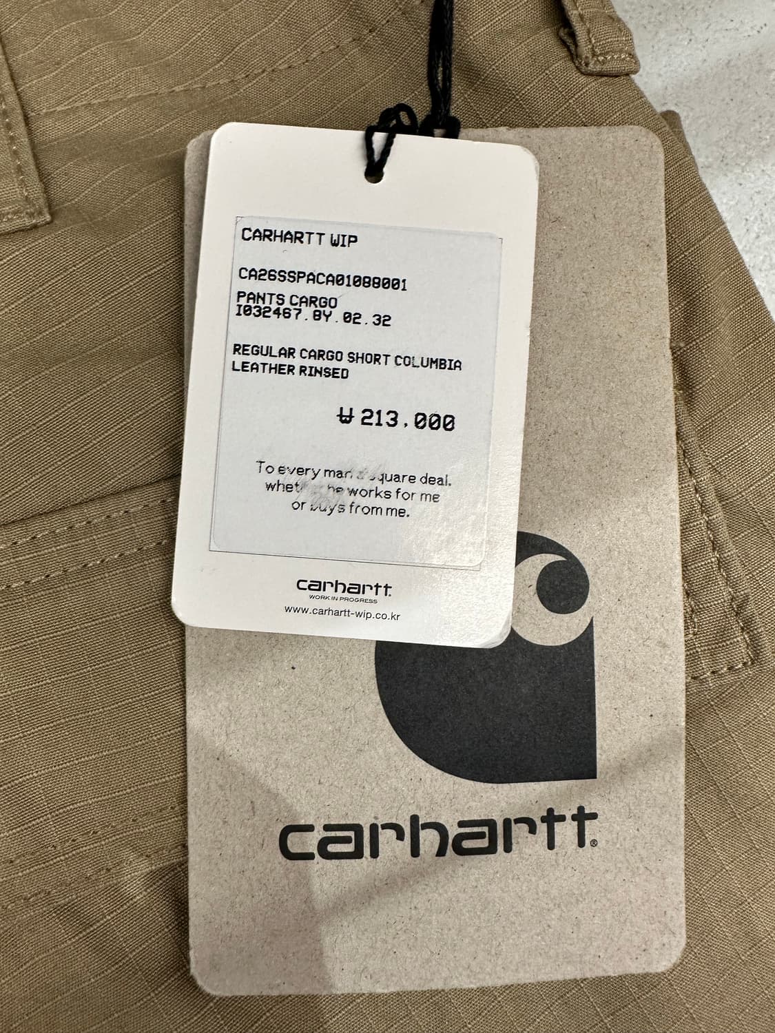 칼하트 레귤러 카고팬츠 상품이미지3
