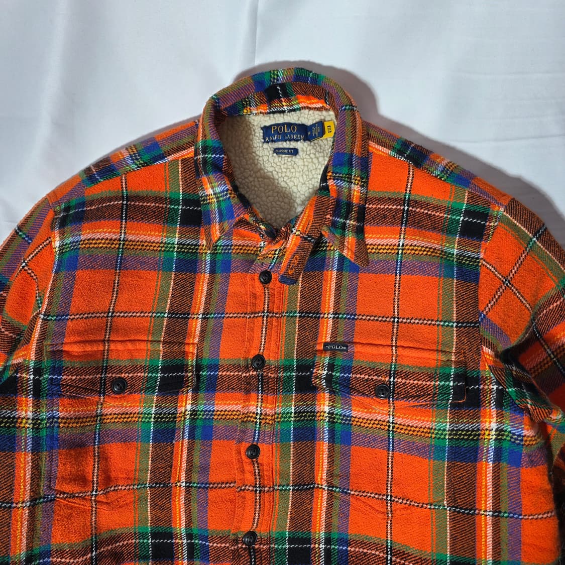 [M]폴로 랄프로렌 셰르파 체크 셔츠 자켓(QR정품인증) 상품이미지3