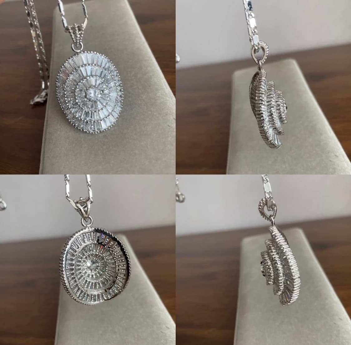 큐빅 반지 귀걸이 목걸이 세트 상품이미지9