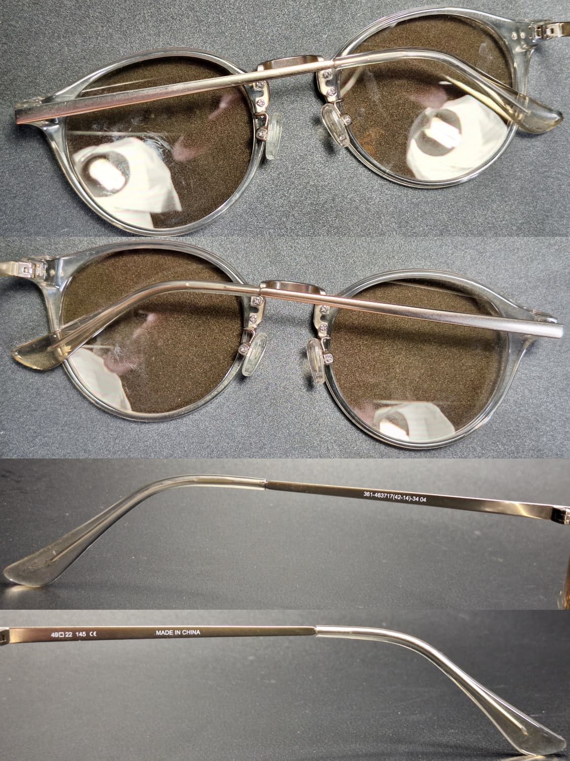 유니클로 보스턴 콤비네이션 선글라스 겸 안경테 일본 수입 y2k 아이웨어 상품이미지3