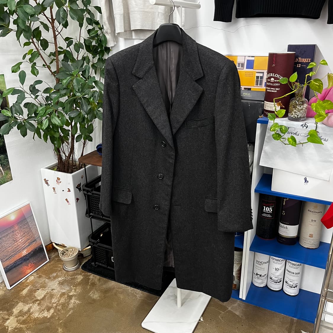 에르메네질도제냐 캐시미어100% 싱글코트 52 상품이미지1