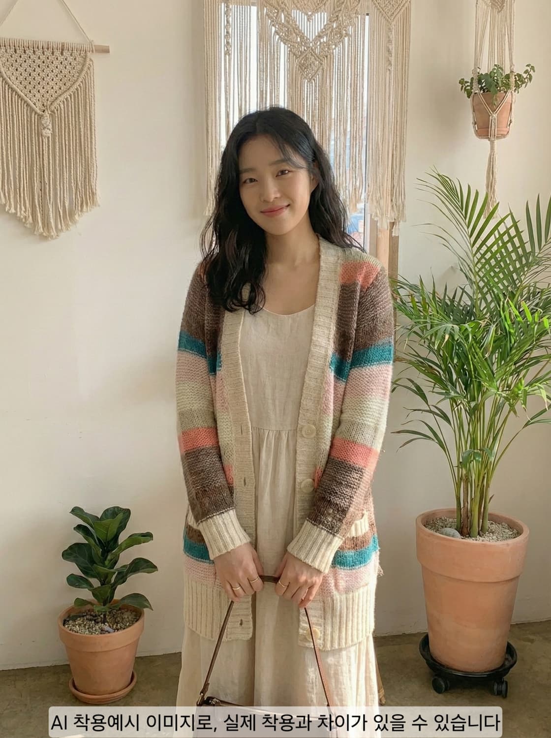 힐피거데님 스트라이프 롱 가디건 XS 상품이미지1